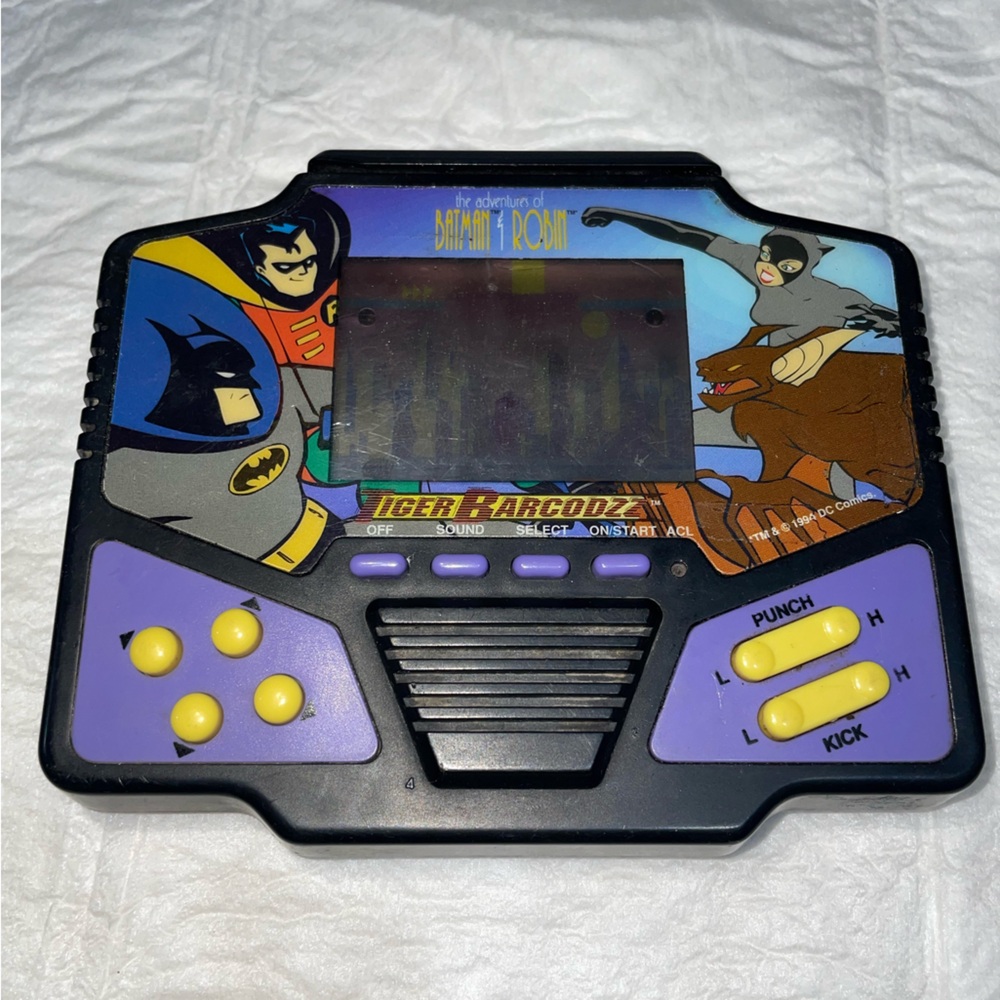 Tiger Electronics Tiger Barcodzz The Adventure Of Batman & Robin - TESTED WORKS